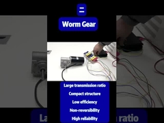 63 DC Motor Gearbox Cacing 220rpm 1A 3.5N.M 114W 24V